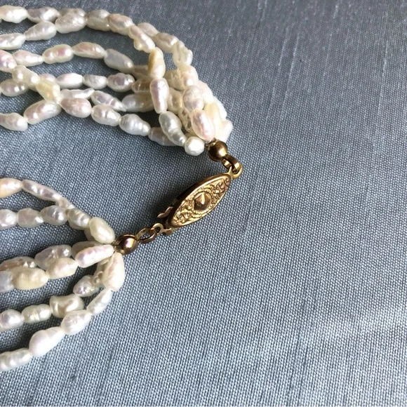 GENUINE SEED PEARL NECKLACE - Picture 3 of 4